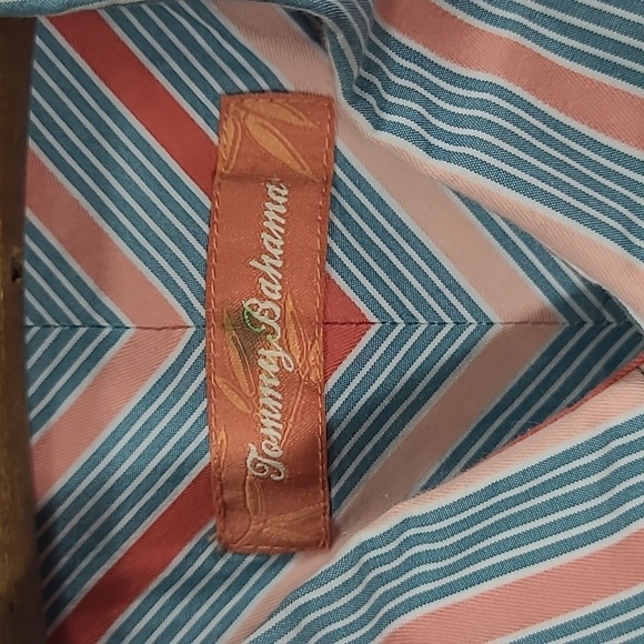 Tommy Bahama Shirt Men's M Multicolored Striped Button Down Long Sleeve - Picture 4 of 8